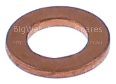 Flat gasket copper ED ø 8mm ID ø 4mm thickness 1mm Qty 1 pcs