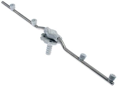 Rinse arm L 470mm nozzles 4 mounting ø 15,7mm mounting pos. lowe