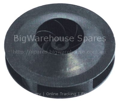 Impellor ø 103 mm H 28 mm shaft intake ø 9/8mm