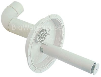 Intake body with electrodes thread 1½" ID ø 55mm hose ø 63mm