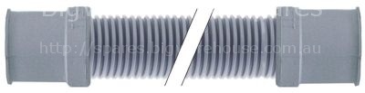 Drain hose DN19 L 2500mm A int. ø 19mm A ext. ø 24mm B int. ø 21