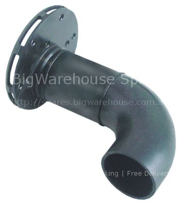Intake body ED ø 130mm ID ø 55mm hose ø 55mm