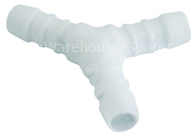 Y-piece plastic hose ø 13-13-13mm 3-way