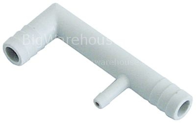 Hose connector for hose ID 13-6-13mm plastic Qty 1 pcs