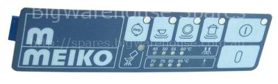 Membrane keypad warewashing DV120T