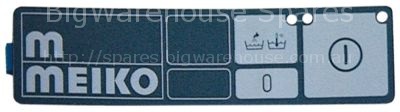 Membrane keypad dishwasher DV40, DV80