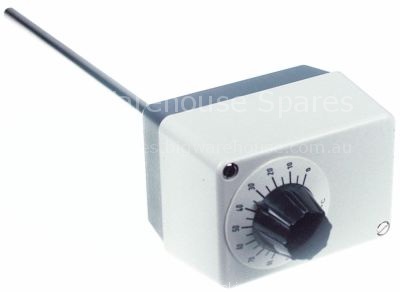 Rod thermostat temperature range 0-100°C 1CO 1-pole 6A probe ø 1