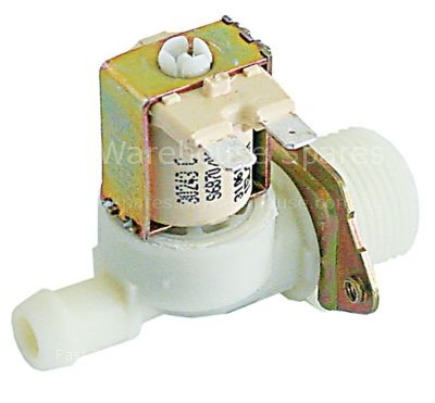 Solenoid valve single straight 230VAC inlet 3/4" outlet 14mm inp