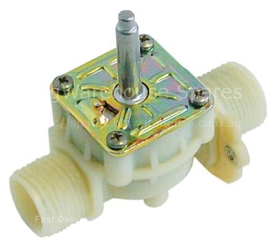 Solenoid valve body single straight inlet 3/4" outlet 3/4" DN17