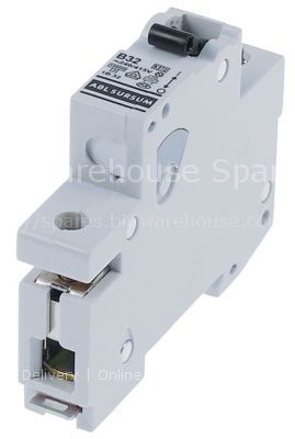 Line circuit breaker 1-pole 20A tripping type B rated 240/415V