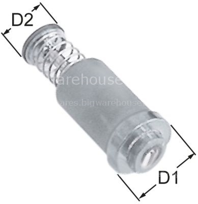 Magnet unit standard L 39mm D1 ø 15,4mm D2 ø 11mm suitable for P