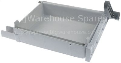 Sump complete for ice maker L 275mm W 200mm H 60mm grey