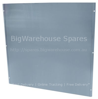 Side panel for ice maker W 615mm H 600mm mounting pos. rear