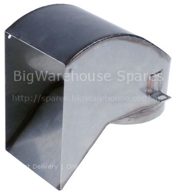 Ice chute for evaporator L 170mm W 100mm H 160mm stainless steel