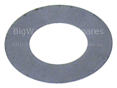 Plain washer ID ø 10mm ED ø 19mm thickness 0,3mm steel Qty 1 pcs