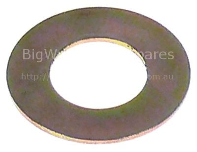 Plain washer ID ø 10mm ED ø 19mm thickness 0,8mm steel Qty 1 pcs