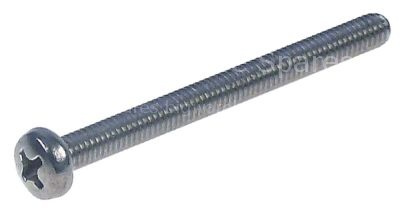 Flat-headed bolt thread M4 thread L 45mm SS Qty 20 pcs intake Ph