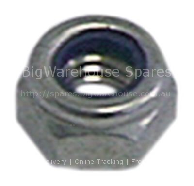 Hexagonal nut thread M5 H 5,4mm SS WS 8 Qty 20 pcs DIN/ISO DIN 9