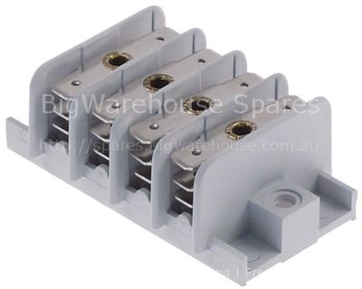Distribution terminal block 4-pole max. 20A max 450V connection