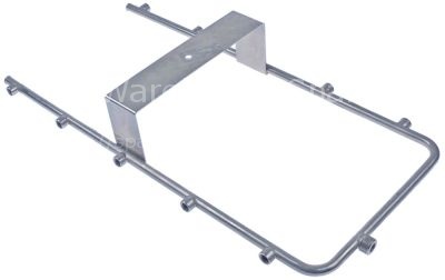Rinse arm mounting pos. upper L 470mm W 233mm H 77mm nozzles 10