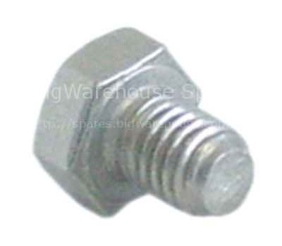 Screw thread M8 thread L 10mm SS Qty 1 pcs DIN 933 / ISO 4017 fo