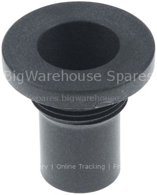 Drain fitting for overflow pipe thread 1" hose ø 25mm