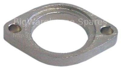 Flange for wash pipe mounting pos. upper