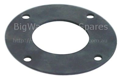 Gasket rubber thickness 3mm ED ø 106mm ID ø 54,5mm 4 holes