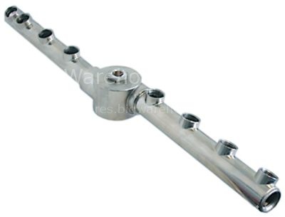 Wash arm L 510mm nozzles 8 mounting ø 15/52mm mounting pos. uppe