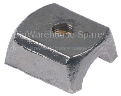 Hood handle support mounting pos. rear L 37,5mm W 35,5mm H 17mm