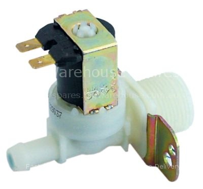 Solenoid valve single straight 230VAC outlet 115mm