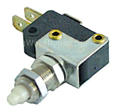 Microswitch with plunger mounting distance 22mm thread M10 threa