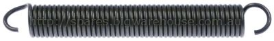 Tension spring ø 29mm total length 230mm wire gauge ø 4mm for ti