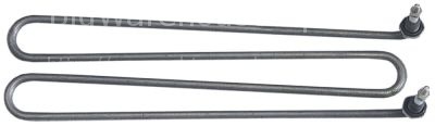 Heating element 1500W 230V L 275mm W 80mm connection M4 tube ø 6