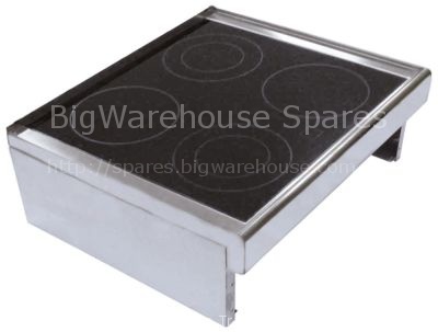 Ceramic hob L 700mm W 650mm H 100mm complete