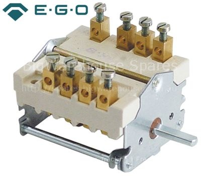 Cam switch 4 operating positions 4NO sequence 0-1-2-3 32A shaft
