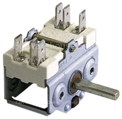 Cam switch operation switch sequence 0-1 16A shaft ø 6x4.6mm con