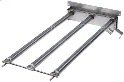 Bar burner 3 row L 450mm W 245mm ø 25mm for grill