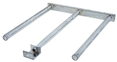 Bar burner 3 row L 585mm W 455mm H 40mm bain marie
