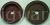 Pair of grindstones