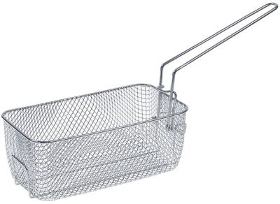 Fryer basket L1 255mm W1 135mm H1 100mm chrome-plated steel hing