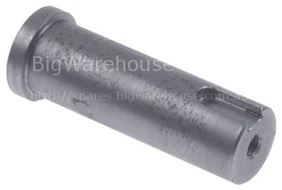 Drive shaft D1 ø 25mm for dough hook L 82mm D2 ø 30mm IT M18x1.5