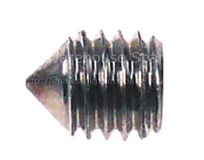 Grub screw thread M5 L 6mm stainless steel DIN 914/ISO 4027 WS 2