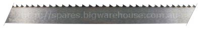 Saw blade L 1550mm W 20mm thickness 0,5mm tooth spacing 6mm