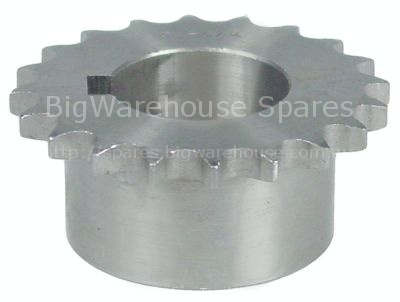 Toothed chain drive DIN/ISO 06 B-1 splitting 3/8" teeth 20 shaft