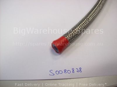 Flex hose ED ø 16mm ID ø 8mm L 550mm SS without screw connection