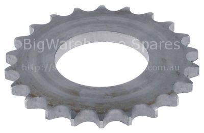 Gear wheel splitting 1/2" teeth 22 shaft intake ø 45mm H 7mm
