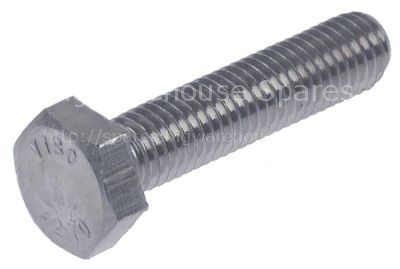 Hexagonal screw thread M10 thread L 42mm SS WS 17 Qty 1 pcs head