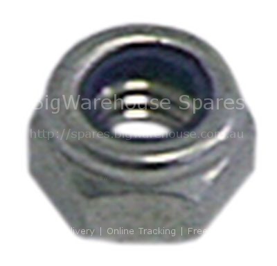 Hexagonal nut thread M8 H 8,5mm SS WS 13 Qty 20 pcs DIN/ISO DIN