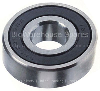 Deep-groove ball bearing type 6201-2RS shaft ø 12mm ED ø 32mm W